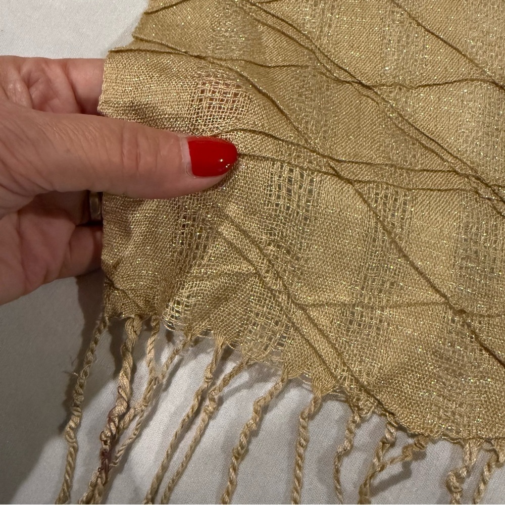Source Unknown Gold Scarf - Picture 4 of 4
